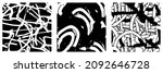 set of black and white grunge... | Shutterstock .eps vector #2092646728
