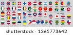 set of flags of world sovereign ... | Shutterstock .eps vector #1365773642