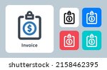 invoice icon   vector... | Shutterstock .eps vector #2158462395