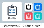 checklist icon   vector... | Shutterstock .eps vector #2158462405