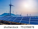 Solar and wind power, clean energy
