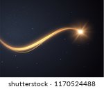 golden glowing shiny spiral... | Shutterstock .eps vector #1170524488