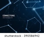plexus connections background.... | Shutterstock .eps vector #390586942