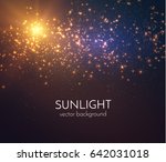 sun light star burst with... | Shutterstock .eps vector #642031018