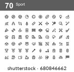 creative icon set   sport | Shutterstock .eps vector #680846662