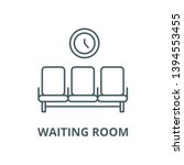 Waiting Room Vector Line Icon ...