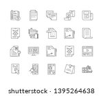 instruction line icons  signs ... | Shutterstock .eps vector #1395264638