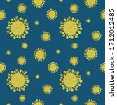 coronavirus seamless pattern... | Shutterstock .eps vector #1712012485