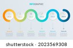 timeline infographic design... | Shutterstock .eps vector #2023569308