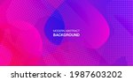liquid purple background.... | Shutterstock .eps vector #1987603202