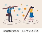 social distancing  keep... | Shutterstock .eps vector #1675915315