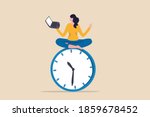 flexible working hours  work... | Shutterstock .eps vector #1859678452