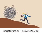 run away from trouble  avoid... | Shutterstock .eps vector #1860328942