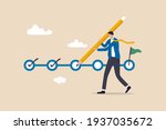project tracking  goal tracker  ... | Shutterstock .eps vector #1937035672