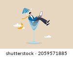 work anywhere anytime  hybrid... | Shutterstock .eps vector #2059571885