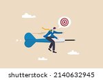 aiming for target or goal ... | Shutterstock .eps vector #2140632945