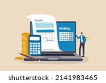 salary payroll system  online... | Shutterstock .eps vector #2141983465