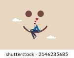 work happiness  enjoy working... | Shutterstock .eps vector #2146235685
