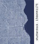 vector map of the city of Milwaukee, Wisconsin, United States America