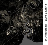 vector map of the city of... | Shutterstock .eps vector #1695152545