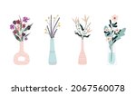 set of bright spring blooming... | Shutterstock .eps vector #2067560078