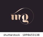 mg monogram logo.abstract... | Shutterstock .eps vector #1898653138