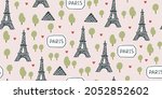 vector seamless pattern with... | Shutterstock .eps vector #2052852602