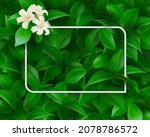 green leaves and flowers... | Shutterstock .eps vector #2078786572