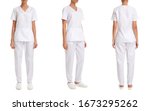 Catalog of medical clothes on a ...