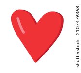 vector flat cartoon heart... | Shutterstock .eps vector #2107479368