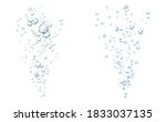 blue fizzy bubbles. sparkles... | Shutterstock .eps vector #1833037135