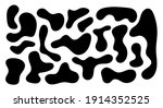 irregular blob  set of abstract ... | Shutterstock .eps vector #1914352525