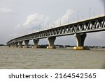 Small photo of Munshiganj, Bangladesh - May 18, 2022: Padma Bridge at Munshiganj in Bangladesh. Hon'ble Prime Minister Sheikh Hasina will inaugurate the Padma Bridge on June 25, 2022.
