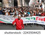 Small photo of Dhaka, Bangladesh - December 30, 2022: Bangladesh Jamaat-e-Islam held a mass march from Dhaka's Malibagh demanding 10 points along with the caretaker government during the election period.