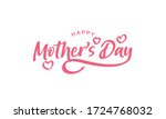 letter happy mothers day card | Shutterstock .eps vector #1724768032