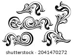 vector damask vintage baroque... | Shutterstock .eps vector #2041470272