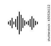 vector sound wave icon | Shutterstock .eps vector #650526112