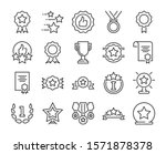 20 awards icons. awards and... | Shutterstock .eps vector #1571878378