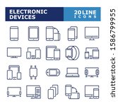 device icons. electronic... | Shutterstock .eps vector #1586799955
