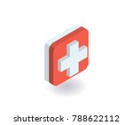 first aid  medical cross icon.... | Shutterstock .eps vector #788622112