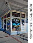 Small photo of SLIDELL, LOUISIANA - APRIL 11, 2019: The store front of the Old Town Slidell Soda Shop. It is a replica of a 1960s soda shop located on the corner of First and Cousin Streets