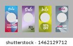 template of stories sale banner ... | Shutterstock .eps vector #1462129712