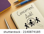 Small photo of Concurrent audit is shown on a photo using the text
