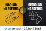 Small photo of Inbound or Outbound marketingis shown using a text