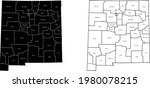 vector map of the new mexico | Shutterstock .eps vector #1980078215
