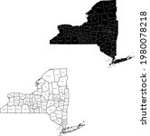 vector map of the new york | Shutterstock .eps vector #1980078218