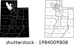 vector map of the utah | Shutterstock .eps vector #1984009808