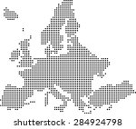 map of europe | Shutterstock .eps vector #284924798