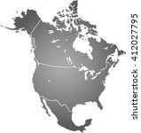 map of north america | Shutterstock .eps vector #412027795