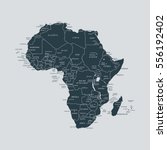 map of africa | Shutterstock .eps vector #556192402